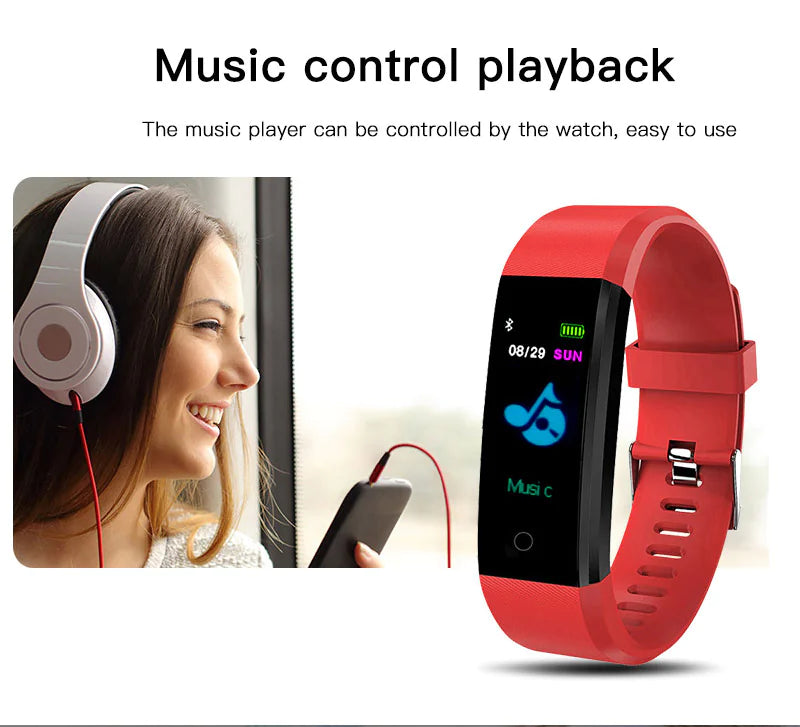 Fitness Smartwatch – Heart Rate & BP Activity Tracker