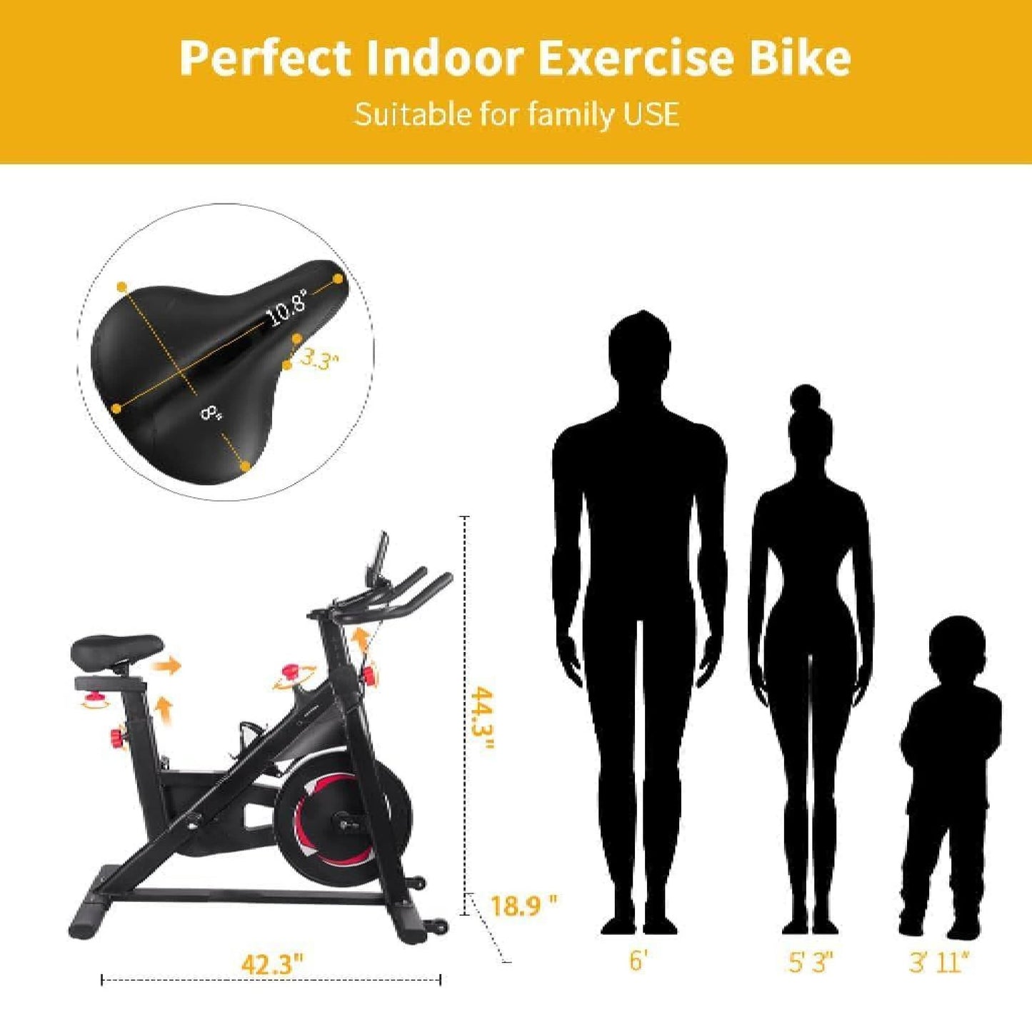 Heavy-Duty Smart Stationary Spin Bike – Home Gym