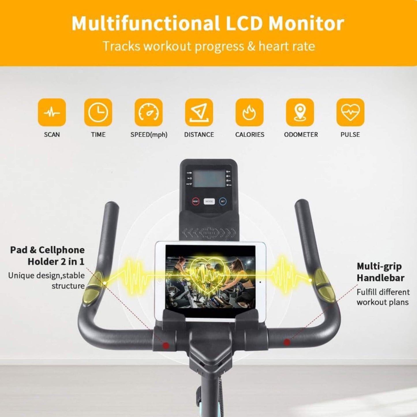 Heavy-Duty Smart Stationary Spin Bike – Home Gym