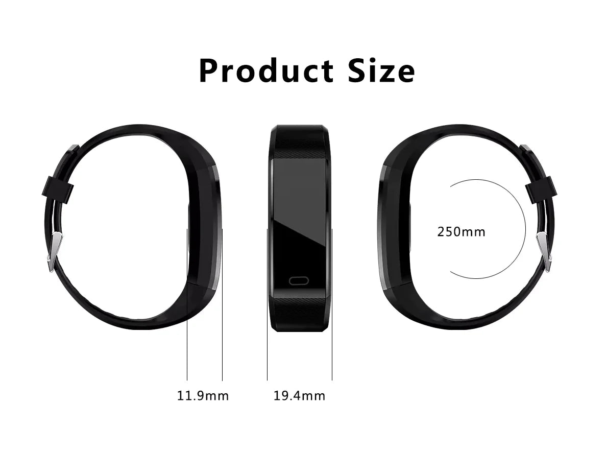 Fitness Smartwatch – Heart Rate & BP Activity Tracker