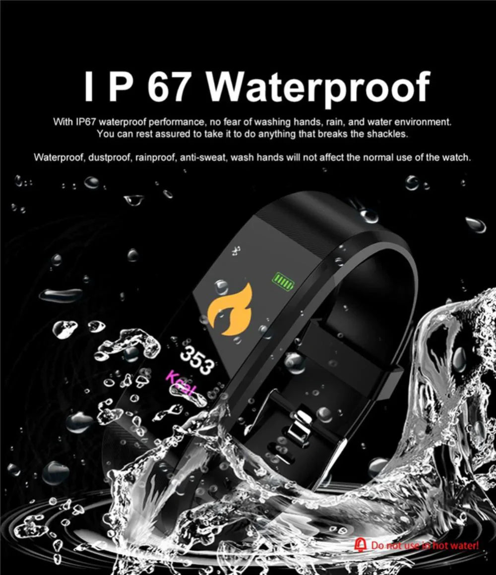 Fitness Smartwatch – Heart Rate & BP Activity Tracker