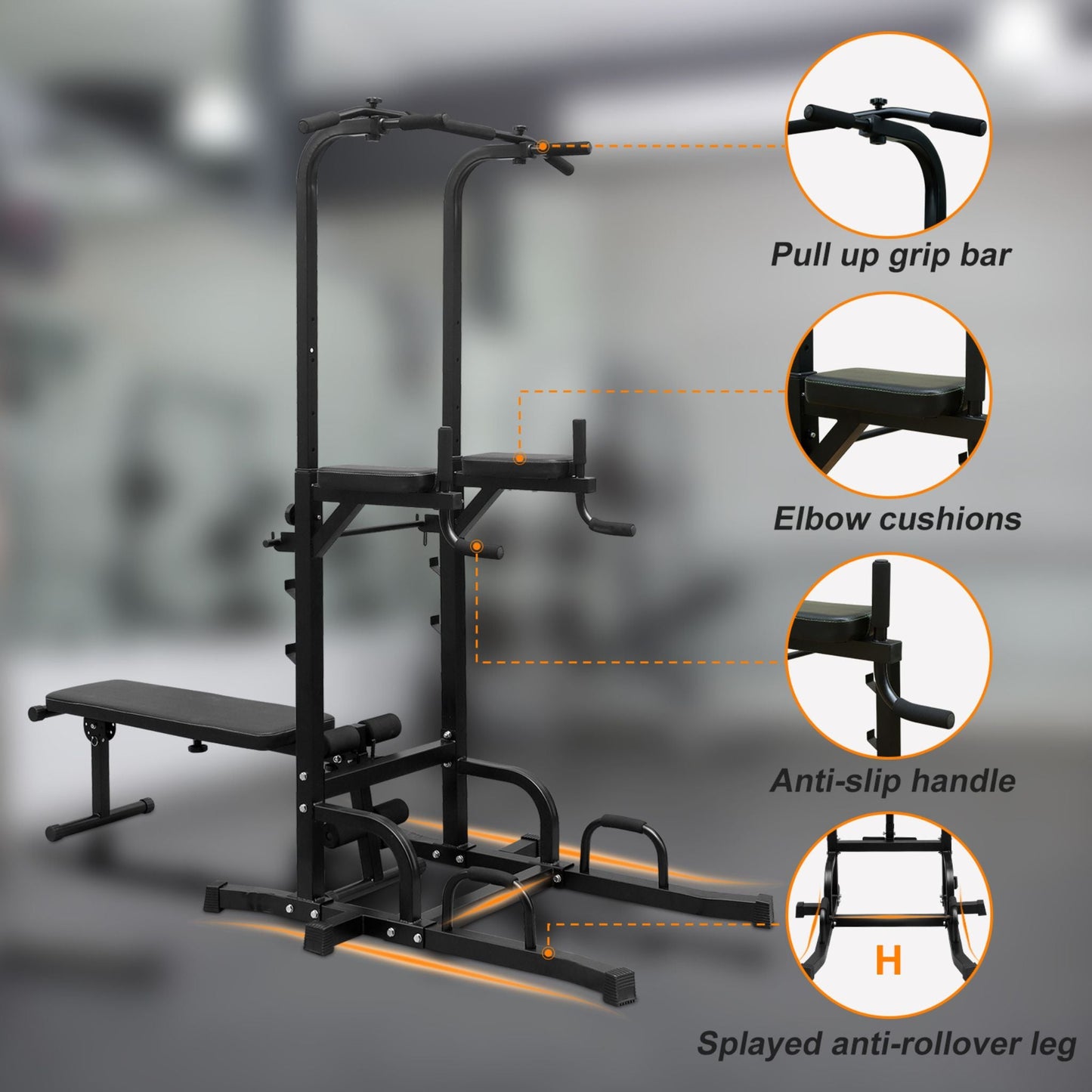 Power Tower – Multi-Functional Home Gym Station