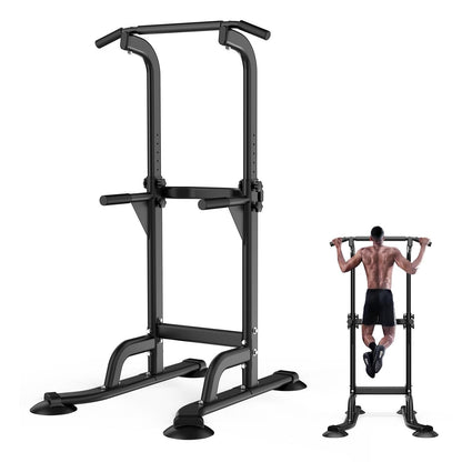 Power Tower Dip & Pull-Up Station – Adjustable Home Gym