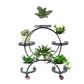 Black Metal Plant Stands Six Tier Circular Design