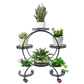 Black Metal Plant Stands Six Tier Circular Design