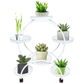 Black Metal Plant Stands Six Tier Circular Design